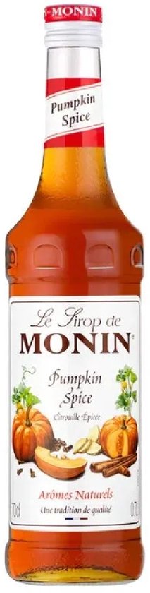 Monin Pumpkin Spice siroop - voor latte, hot choco en desserts - 70 cl