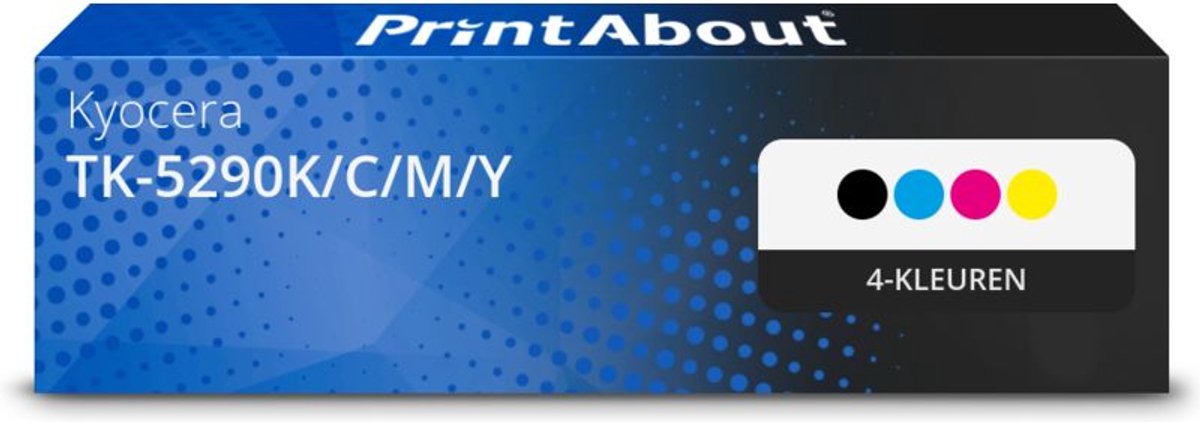PrintAbout huismerk Toner TK-5290K/C/M/Y 4-kleuren Multipack geschikt voor Kyocera