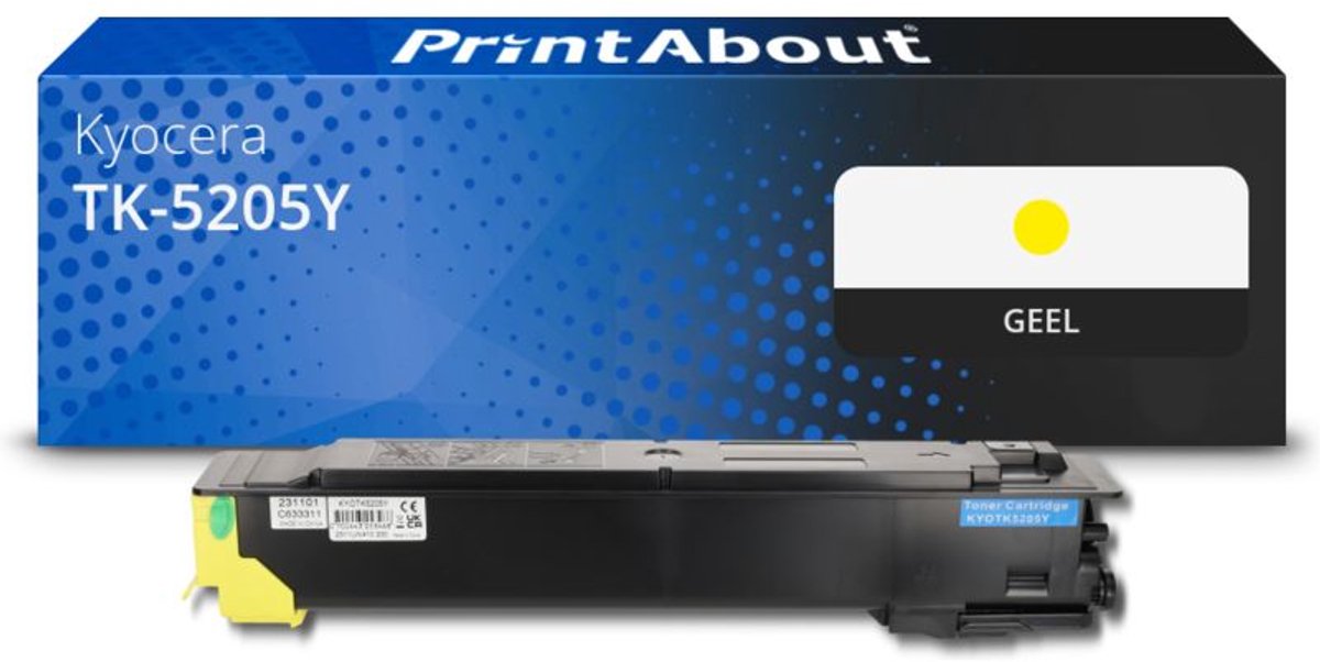 PrintAbout Huismerk Kyocera TK-5205Y Toner Geel