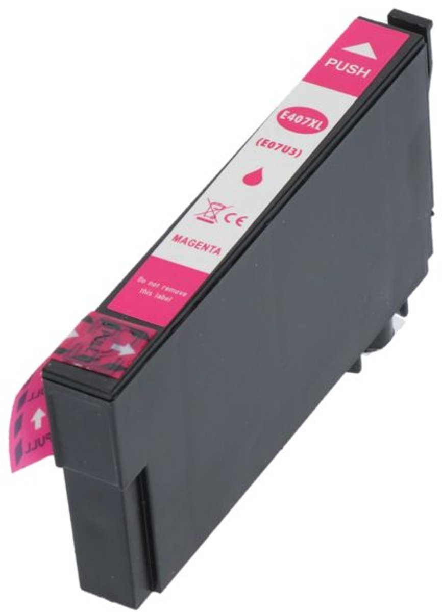 PrintAbout huismerk Inktcartridge 407 (C13T07U340) Magenta geschikt voor Epson