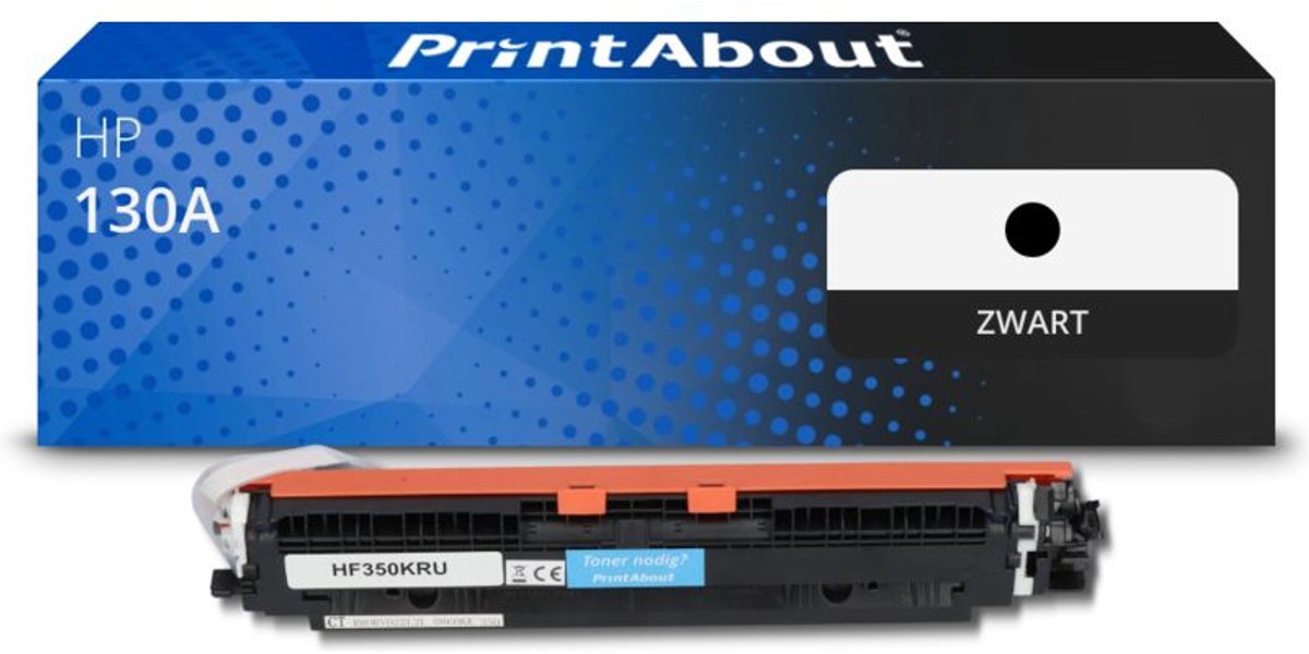 PrintAbout huismerk Toner 130A (CF350A) Zwart geschikt voor HP