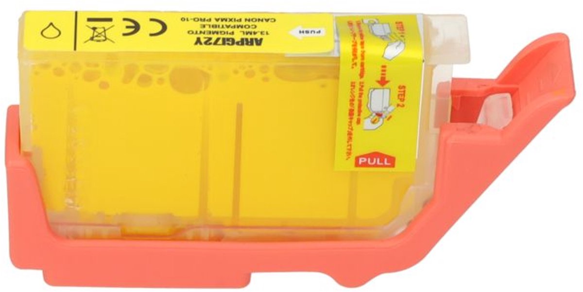PrintAbout huismerk Inktcartridge PGI-72Y Geel geschikt voor Canon