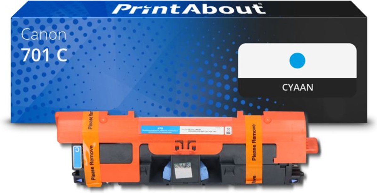 PrintAbout Huismerk Canon 701 C Toner Cyaan
