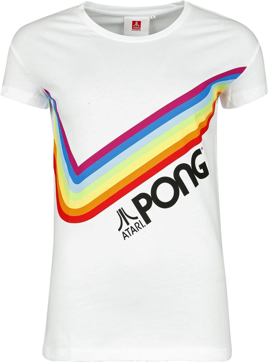 Atari Pong - Pride Rainbow Dames T-shirt - wit - S