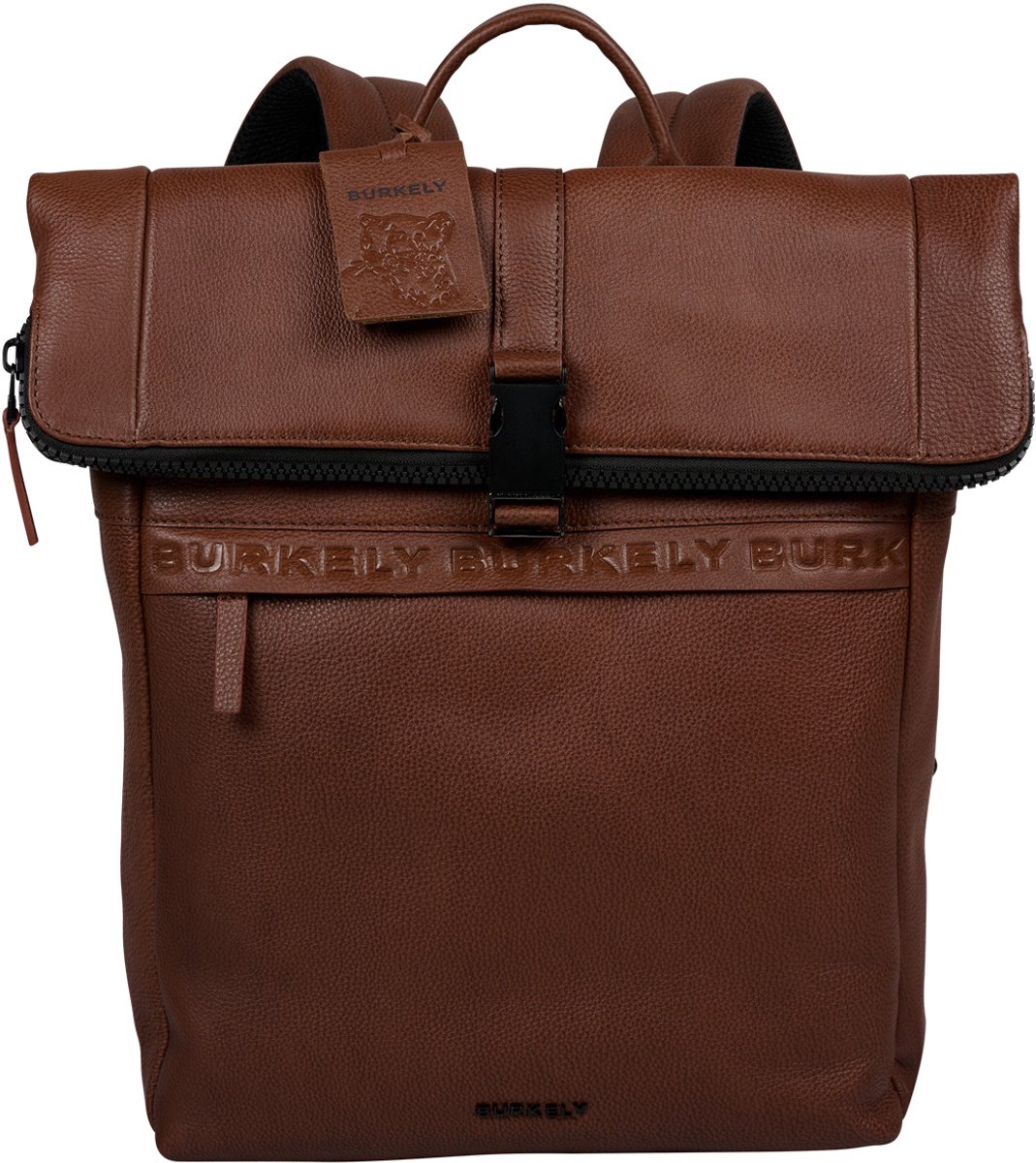 Burkely Minimal Mason Rolltop Backpack 14" - Rugzak - Volwassenen - Cognac