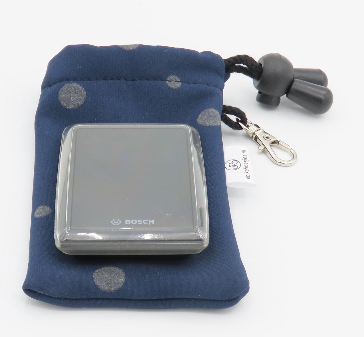 Bosch S Kiox/Kiox 300/Shimano E6100-DLX-displayhoesjes-Stip op donker blauw-softshell e-bike
