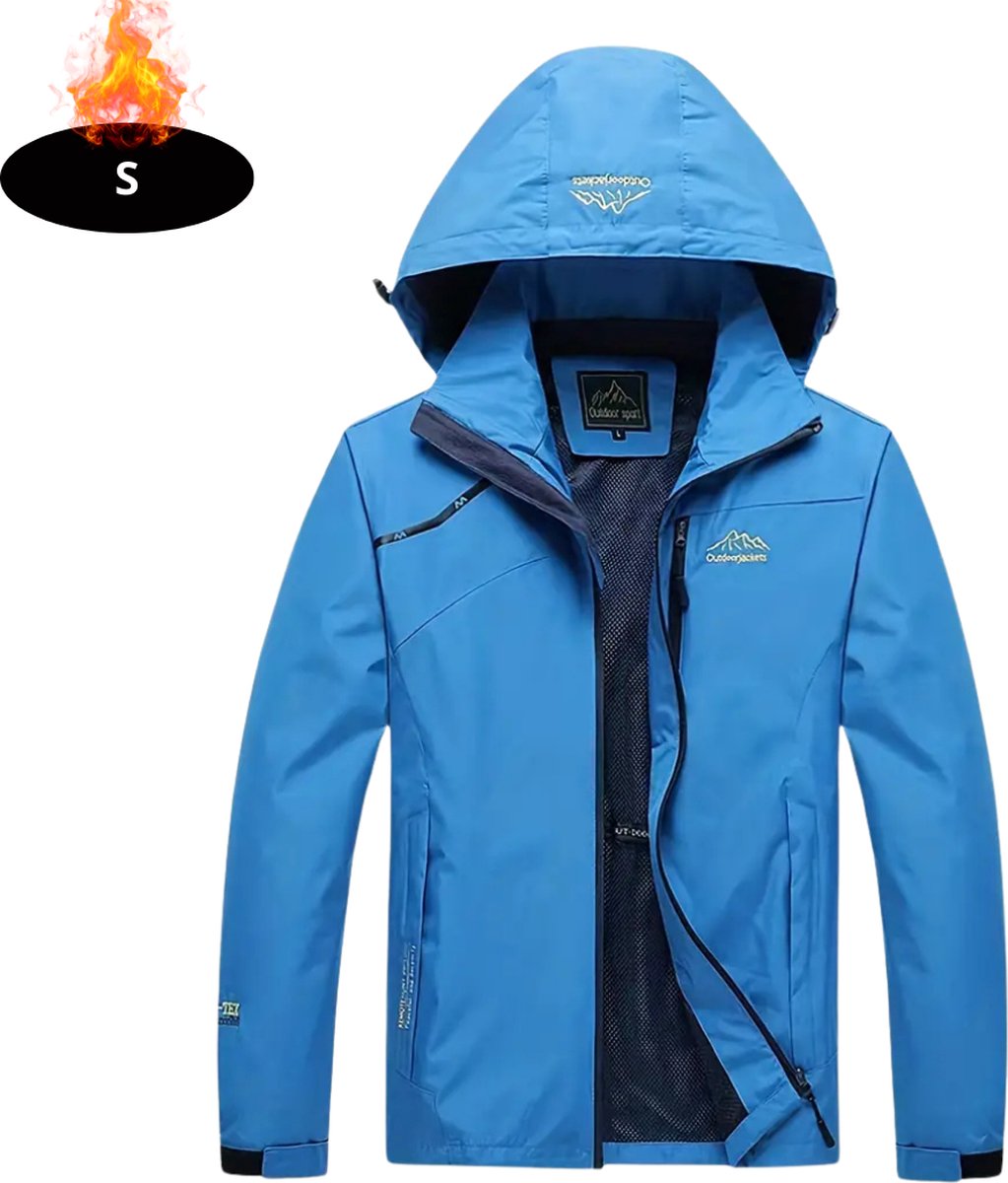 Bovista Windjas Heren Parka Lente & Herfst Jas Volwassen Windjack Windbreaker Outdoor Hemelsblauw