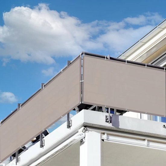 Omheining Afscherming 50 x 280 cm Uv-Bescherming, Anti-Inkijk, Windbestendig Privacy Scherm Hekwerk Buiten met Kabelbinders en Touw Voor Zwembad, Terras, Patio, Hekwerk, Blauw