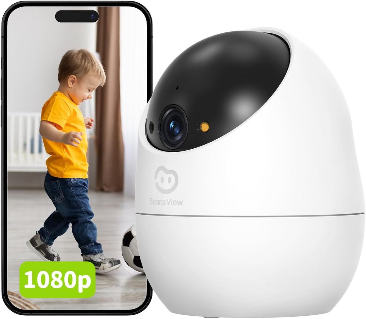 360° Wi-Fi Beveiligingscamera met Kleuren Nachtzicht en Automatische Mensherkenning