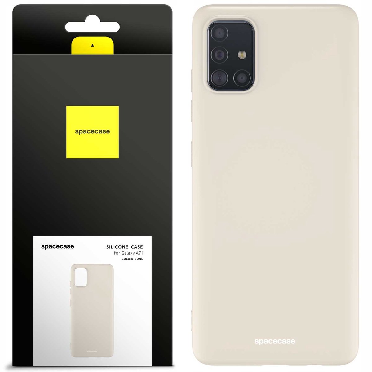 Spacecase Siliconen Hoesje Voor Samsung Galaxy A71 Beschermende Bone
