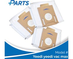 Yeedi yeedi vac max Stofzakken (3 Stuks, Plus.Parts® alternatief voor D-DB03)