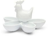 Riviera Maison Eierhouder paaskip Wit - Easter Eier schaaltje - Keramiek - (ØxH) 16x11