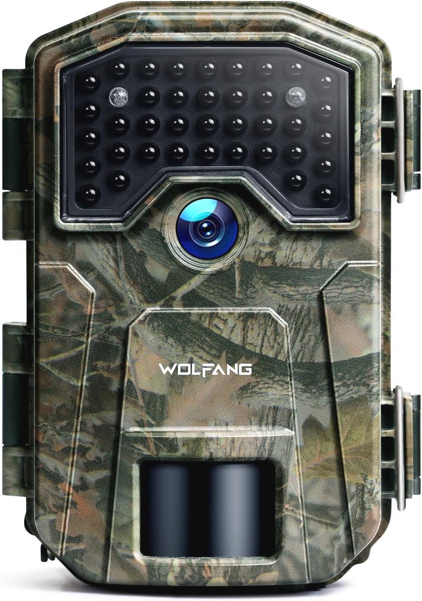 Wildcamera 1440P 36MP HD met Nachtzicht en Bewegingsmelder - Waterdicht en Ideaal voor Dierenobservatie