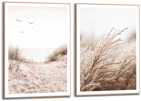 Coffret de Peintures Reinders Plage - 70x50cm - Bois