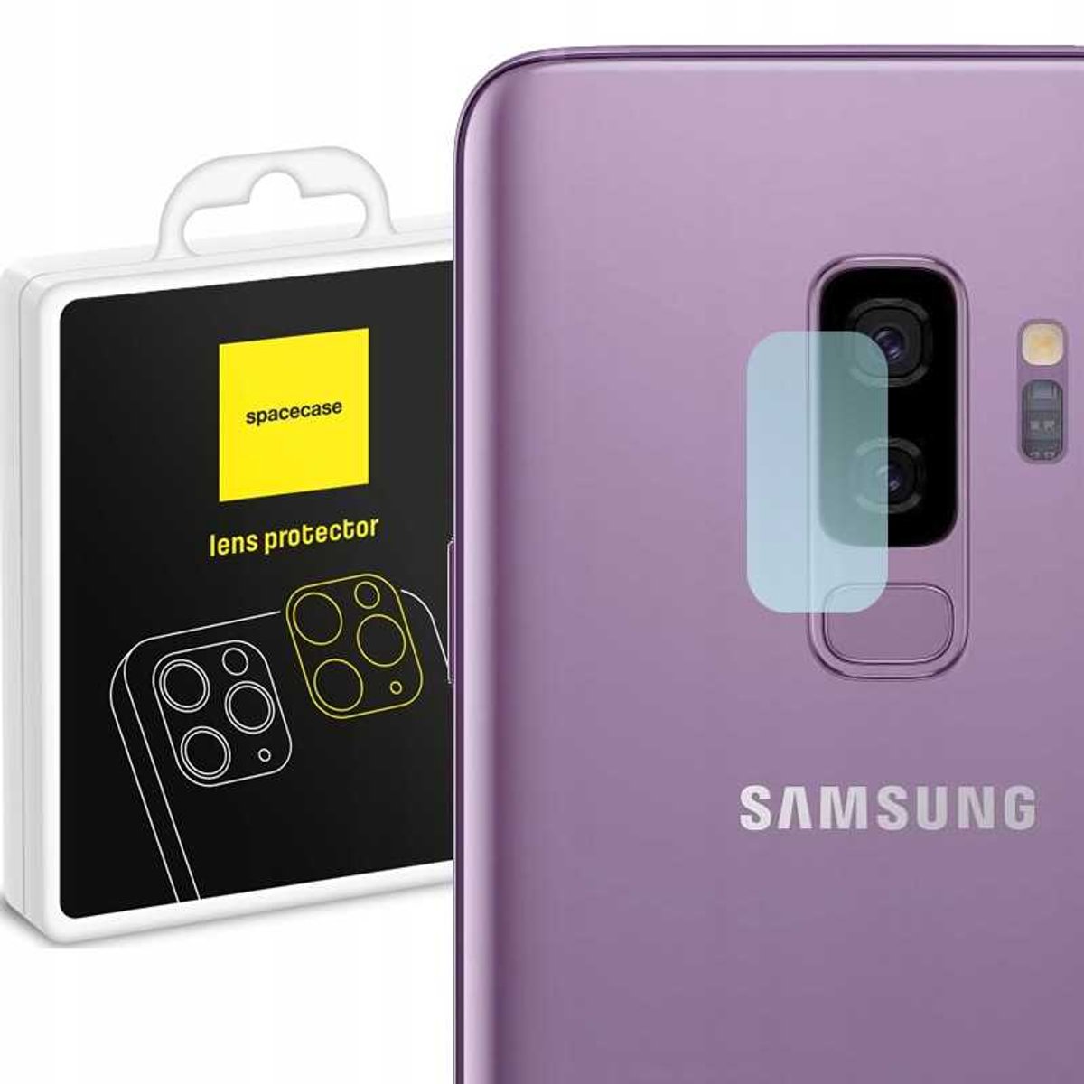 Spacecase Gehard Glas Voor Samsung Galaxy S9+ Cameraglas