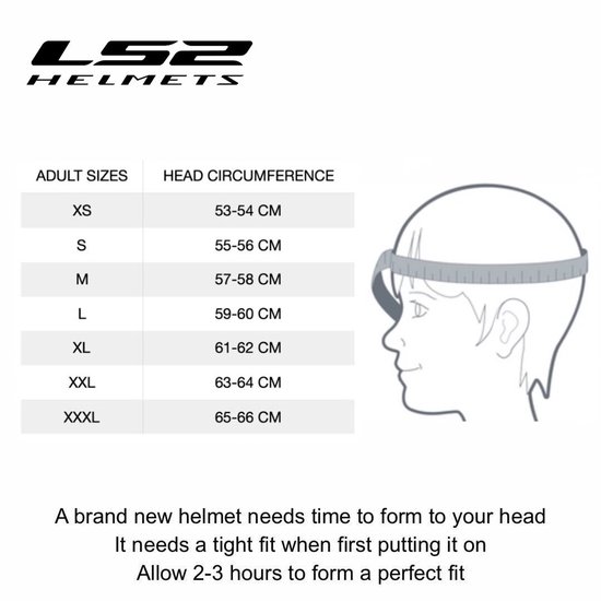 LS2 Casque Storm II Faster FF800 titane mat taille L