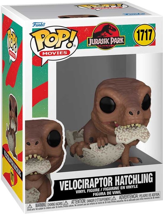 Jurassic Park Velociraptor Hatchling vinylfiguur 1717 Unisex Funko Pop! - meerkleurig - Standard
