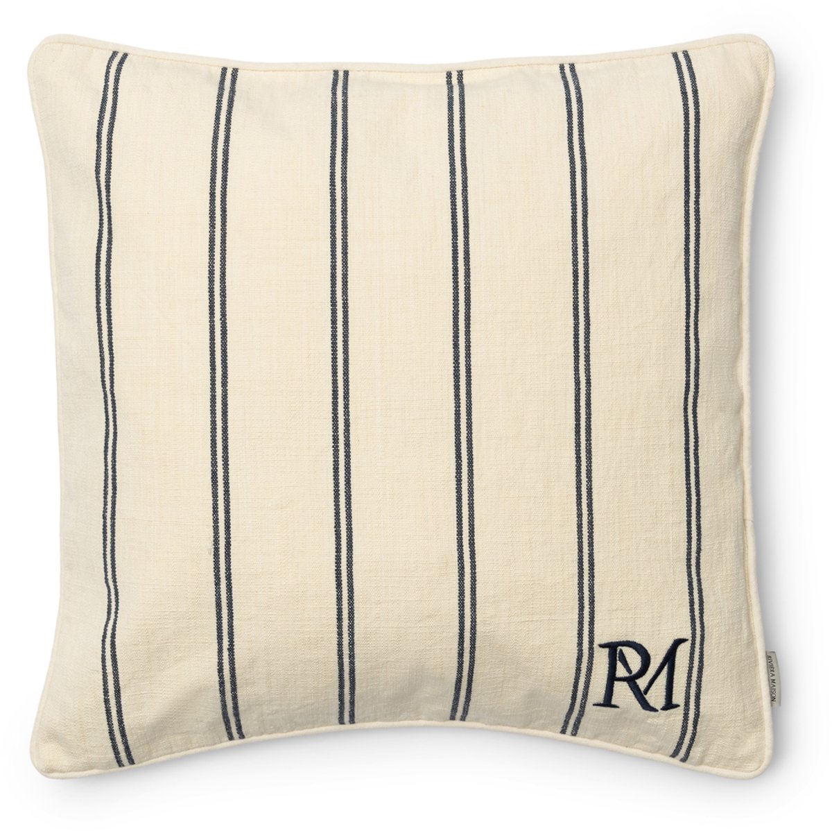 Riviera Maison Kussenhoes vierkant Wit - Potenza Sierkussen 50x50, Sierkussenhoes - Katoen