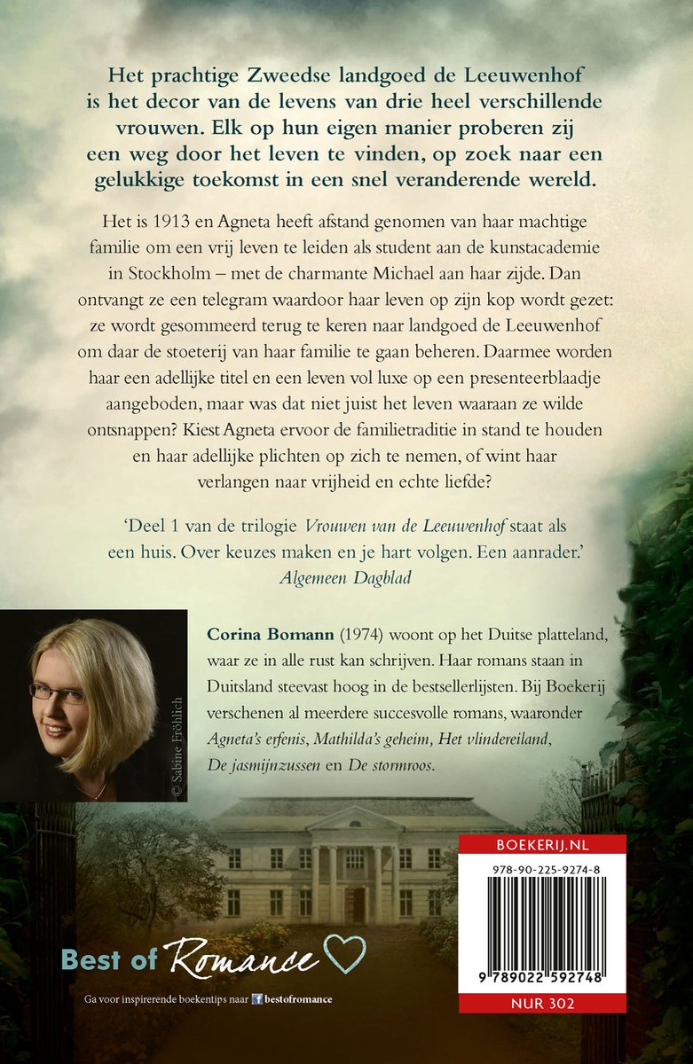 Vrouwen van de Leeuwenhof 1 - Agneta's erfenis - back cover