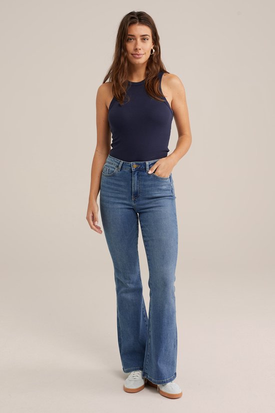 WE Fashion Débardeur femme côtelé