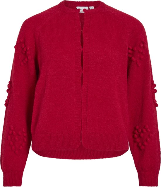 Cardigan Vila Vimerit L/s col rond Bubble bulle Card 14112273 Jester Red Femme Taille - S