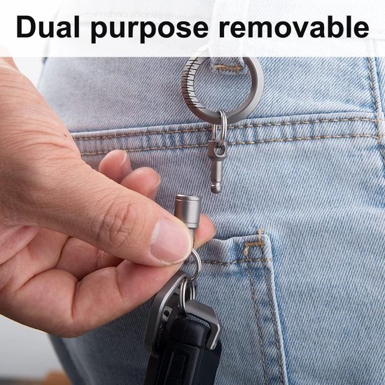TAKOXIA Trek uit elkaar Sleutelhanger Quick Releases Aparte Sleutelhangers Twee Split Ringen Metalen Afneembare Sleutelhanger Snel Afneembaar