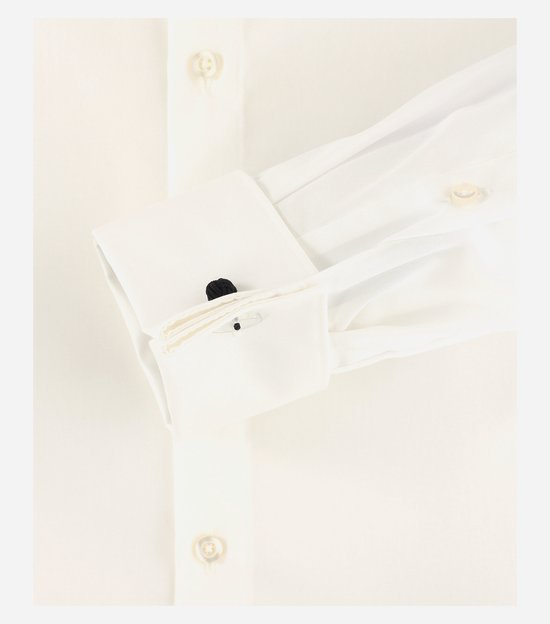 Chemise VENTI modern fit - popeline - beige avec double manchette - Sans repassage - Taille de col : 37