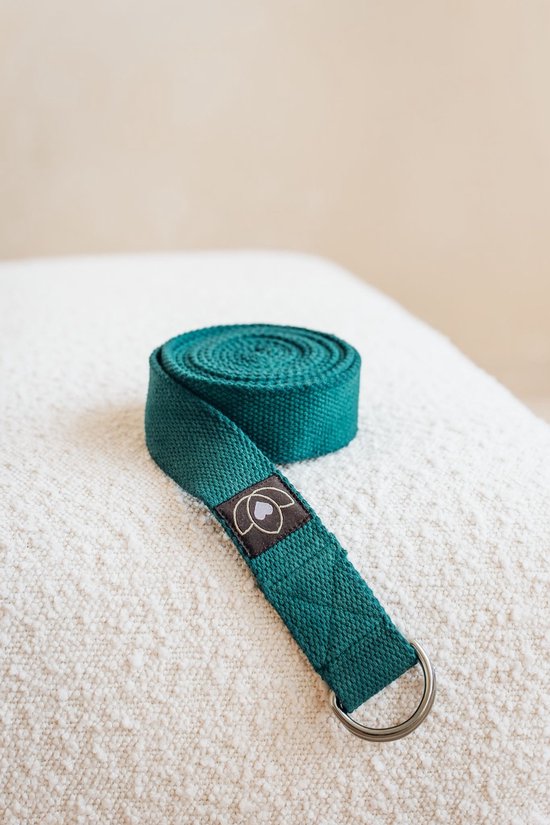 Yoga riem / strap extra lang donkergroen - Lotus van Lotus — afbeelding 2