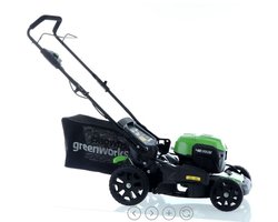 Accu elektrische grasmaaier Greenworks G48LM46 48V - 46 cm - Accu 8/4Ah