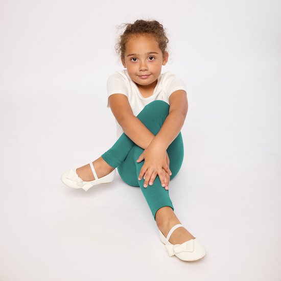 Merry Style Meisjes Leggings - Sport - Vrijetijdsbroek - Lang - Katoen – Sportbroek – Zwart – 152 - MS-MS10-225-LE-new