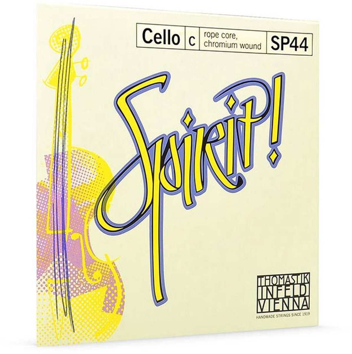 Thomastik Infeld THSP-44 cello string C-4 4/4 medium, rope core, chrome