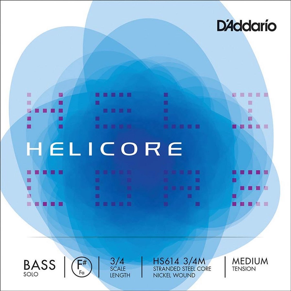 D'Addario HS614-34M double bass string F#-4 3/4, medium, nickel