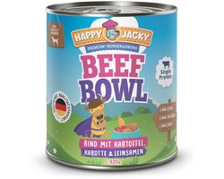 HAPPY JACKY Mono 6x820gD - Rundvlees met aardappel, wortel & lijnzaad