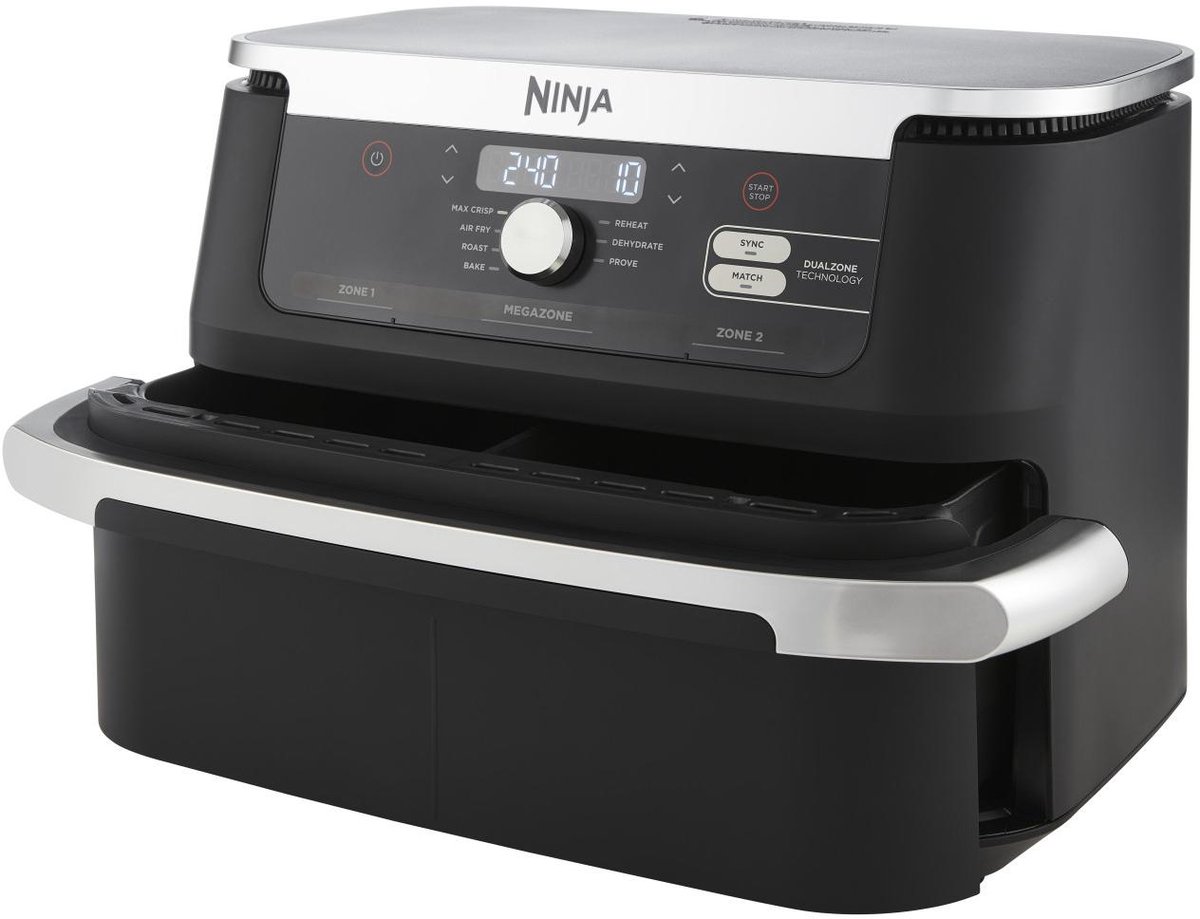 Ninja Foodi AF500EU Mega Dubbele Airfryer XXL - 10.4 Liter - Twee Kookvakken of Één MegaZone - Heteluchtfriteuse — afbeelding 6