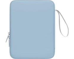 BUBM Tablethoes voor iPad 9e/10e Generatie-iPad Pro-Tablets 10.9-12.9 inch-PU Lederen Tabletdraagtas-Tablethoes-met Riem-Lichtblauw-Geschikt voor diverse Tablets en E-readers-E-reader Hoes-Tablettas Dames en Heren-Stijlvolle Bescherming