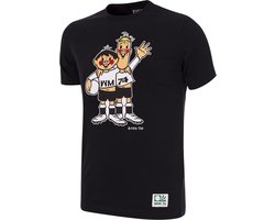 COPA - Duitsland 1974 WK Tip en Tap Mascotte Kinder T-Shirt - Zwart - 116