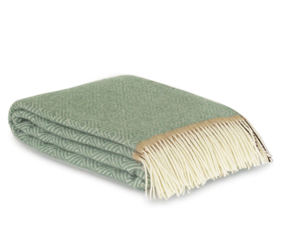 Most Wollen plaid Venezia mint - 100% Nieuw-Zeelandse wol - 140 x 200 cm - groen