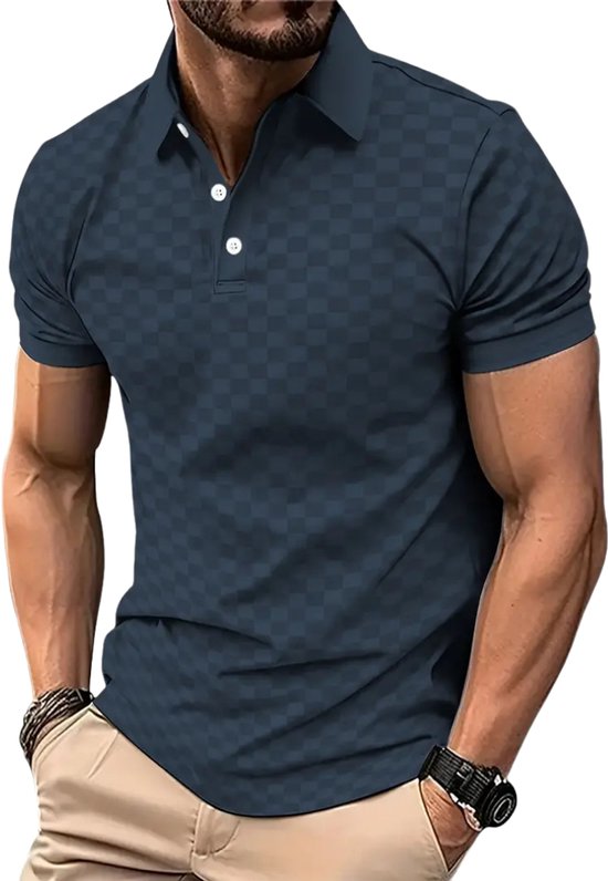 Bovista Golf Shirt Heren - T-shirt - Golfkleding - Golfen - Golf Accessoires - Polo Shirt - Marineblauw - Maat XL van Bovista — afbeelding 3