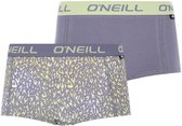 O'Neill dames boxershorts 2-pack - animal blue print - maat M