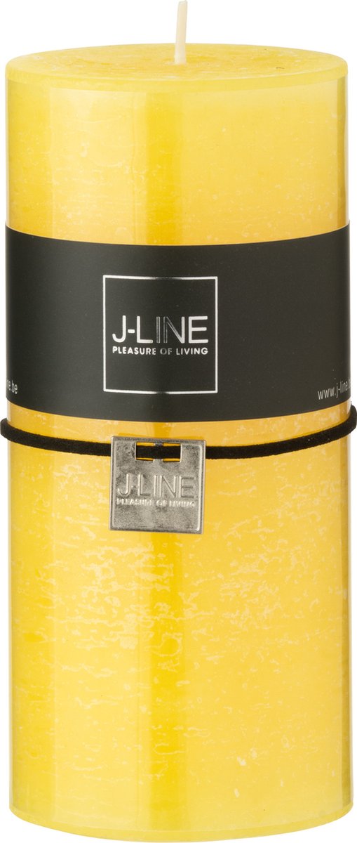 J-Line cilinderkaars - geel - large - 18U