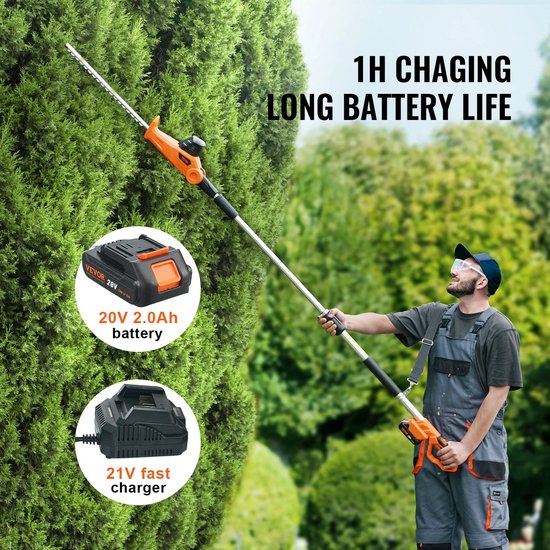 Betaalbare Goederen® elektrische snoeischaar - heggenschaar - takkenschaar - snoeischaar accu - snoeischaar electrisch - snoeischaar op accu — afbeelding 3