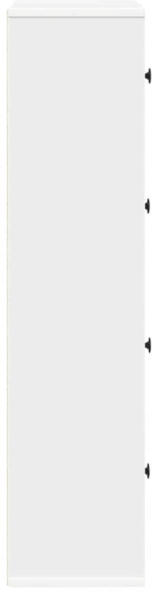 Bibliothèque vidaXL - Bibliothèques - Meuble de rangement - 60 x 24 x 101,5 cm - Bois traité blanc