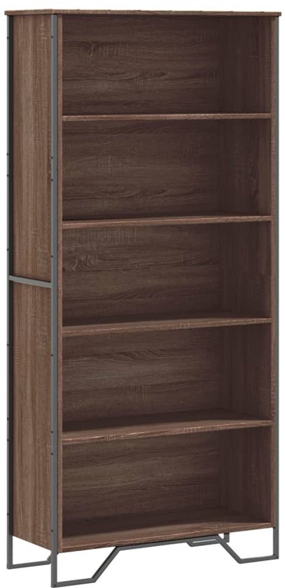 vidaXL Boekenkast/kamerscherm 80x24x192 cm bewerkt hout grijs sonoma
