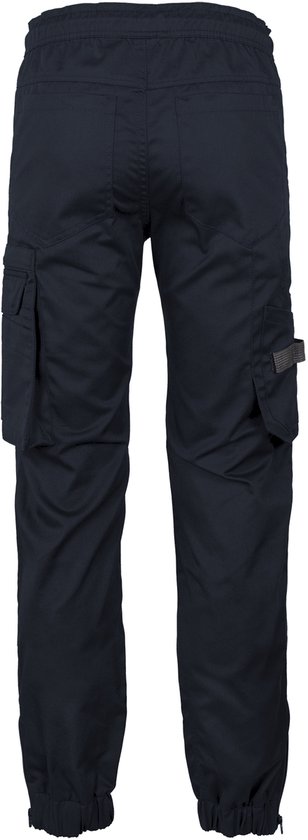 Pantalon de travail TMG KULT WORKER pour homme, bleu marine - Design ergonomique - Ceinture élastiquée - Plusieurs poches