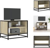 Tv-meubel 68x39x60,5 cm staal zwart kopen
