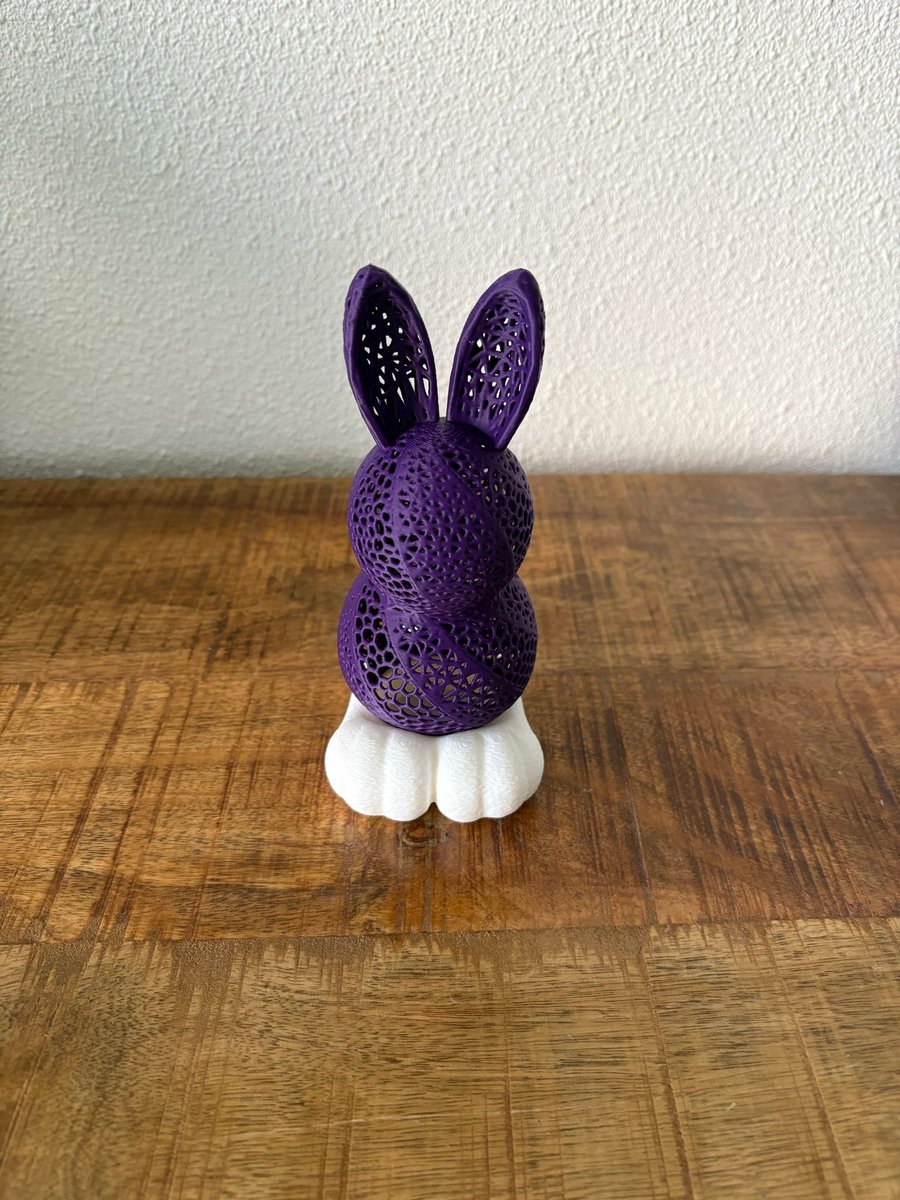 Waxinelichthouder Konijn – Pasen – Paars - 3D geprint - 3DPrintingArtist