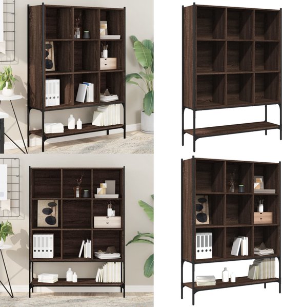 vidaXL Boekenkast 80x31x74,5 cm bewerkt hout zwart, boeken plank, lage boekenkast, kinderboekenkast, schappenkast, open boekenkast, boekenkast wit