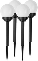 Solar lamp witte bol 4 stuks Illumen LS-102