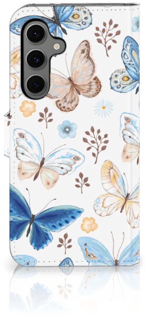 Telefoonhoesje met Pasjes voor Samsung Galaxy S24 FE Vlinder