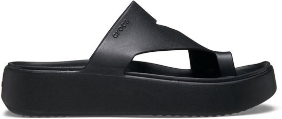 Slippers Crocs Getaway à plateforme et Loop' orteil , Zwart, pointure 38-39, pour femme